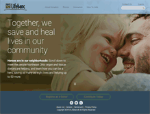 Tablet Screenshot of lifebanc.org